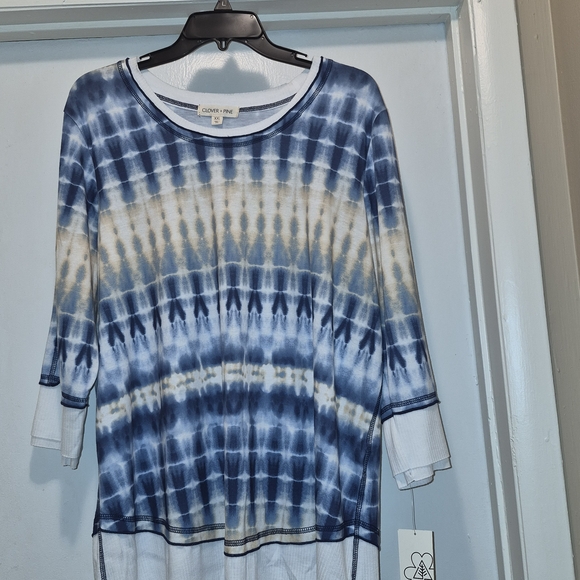 Clover + Pine Tops - Clover + Pine Tie-Dye Long Sleeve Top